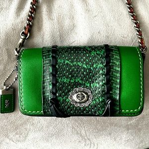 Coach Dinkier with Whipstitch Snakeskin